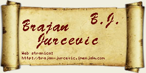 Brajan Jurčević vizit kartica